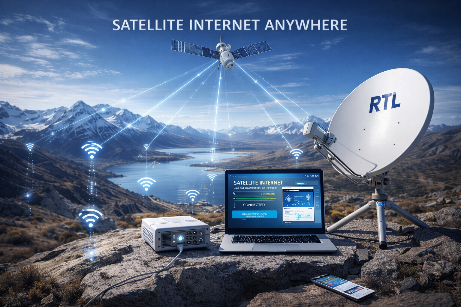 Internet via satélite