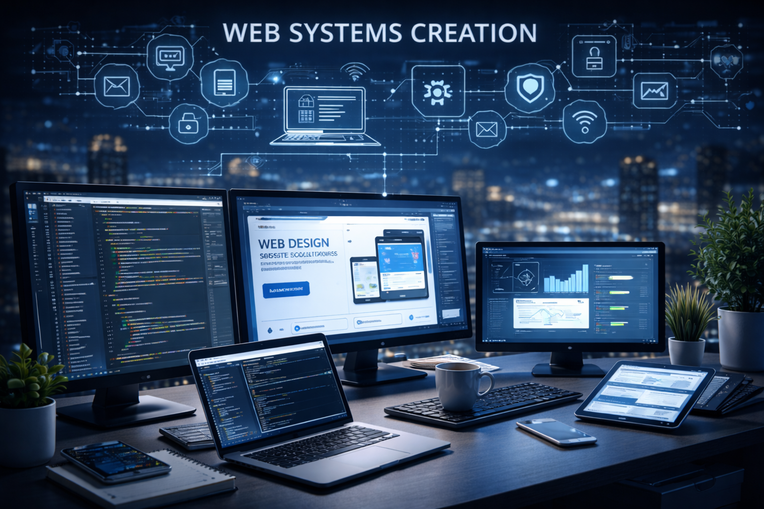 Criação de sites e sistemas